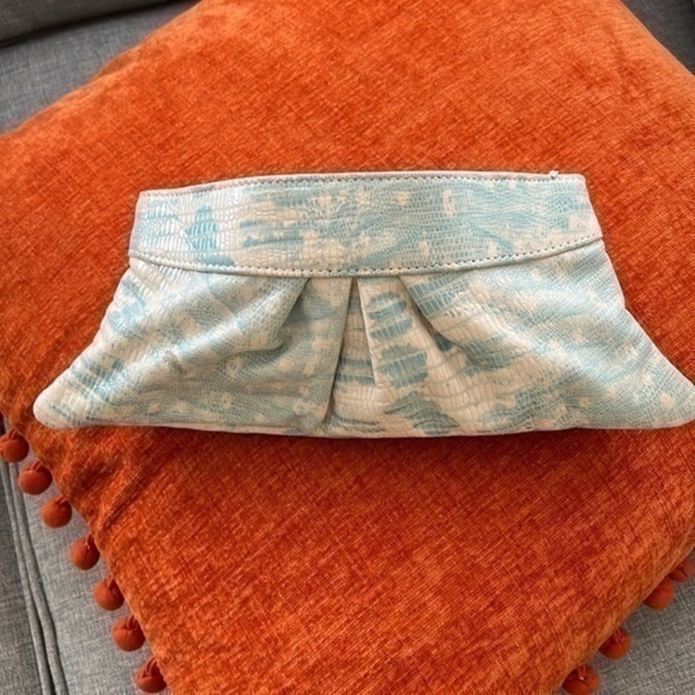 Lauren Merkin Textured Cloud Clutch Wallet